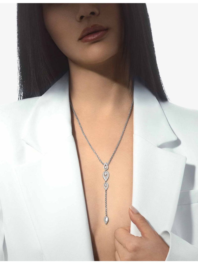 Messika gold diamond teardrop necklace 0.71ct (British brand)