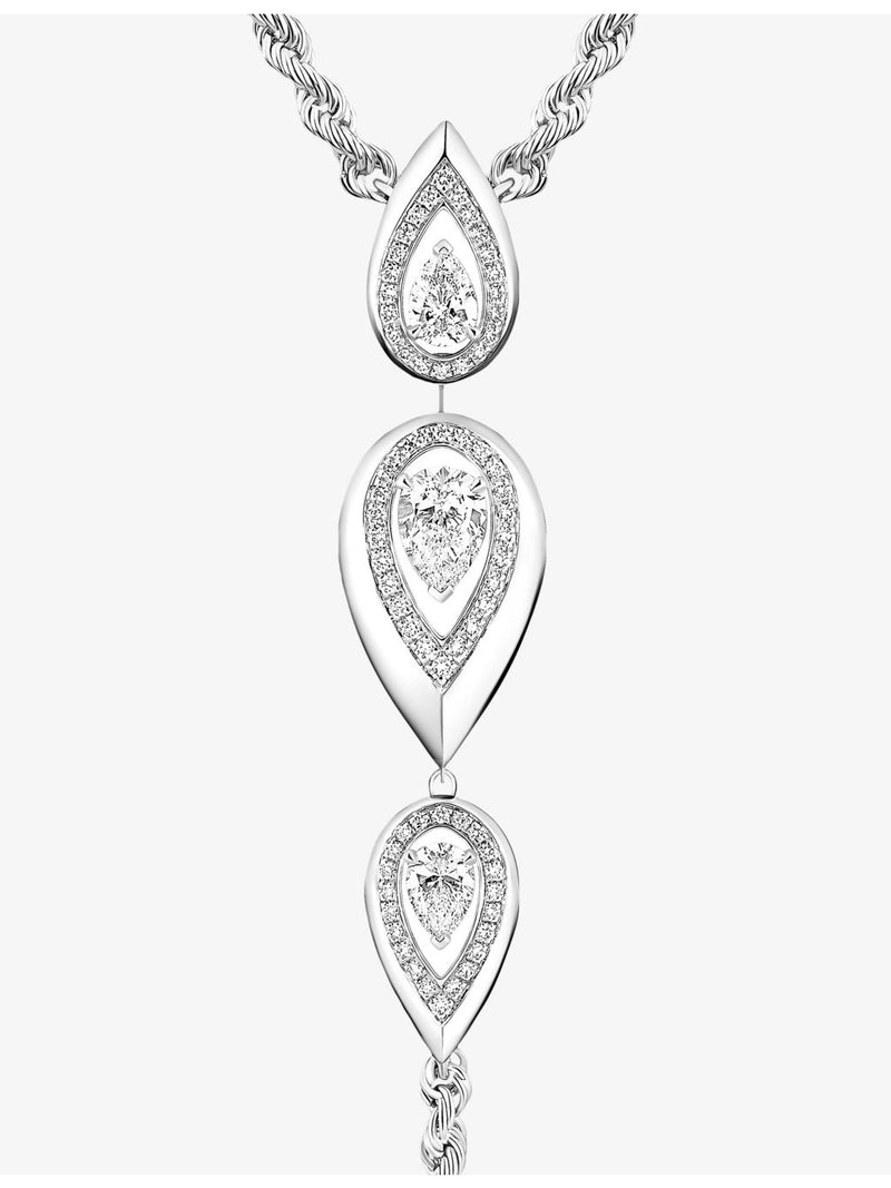 Messika gold diamond teardrop necklace 0.71ct (British brand)