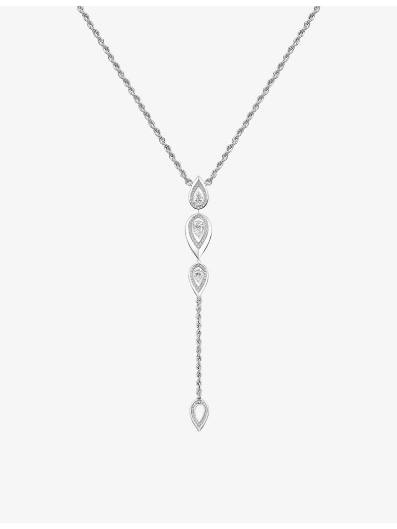 Messika gold diamond teardrop necklace 0.71ct (British brand)