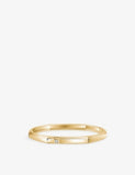 Messika Moderniste medium bangle, 18ct gold and 0.05ct diamond - British product