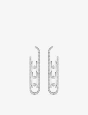 Messika Move 10th 18ct Gold and 1ct Diamond Earrings
