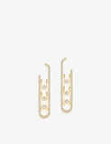 Messika 18ct gold and 1ct diamond earrings - British product