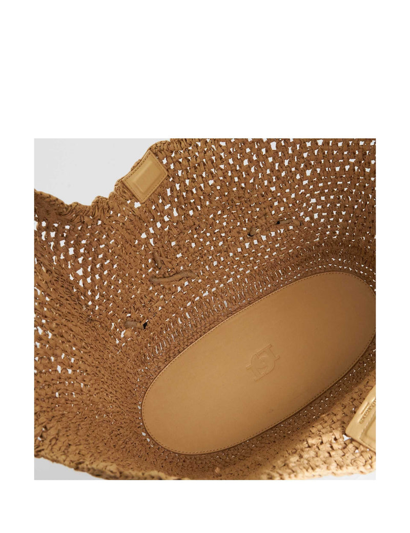 Dune London raffia beach bag (British brand)