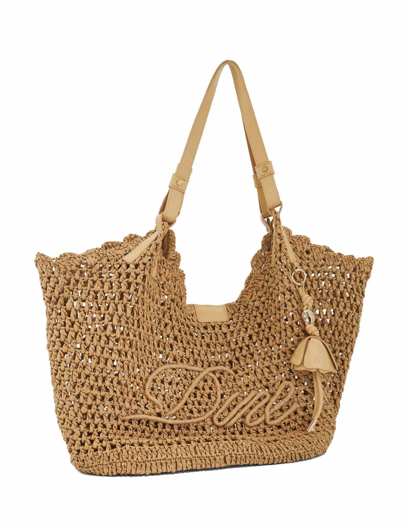 Dune London raffia beach bag (British brand)