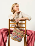 FatFace raffia cross body bag 30cm height, UK version