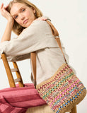 FatFace raffia cross body bag 30cm height, UK version