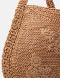 Accessorize raffia flower shoulder bag, imported from the UK