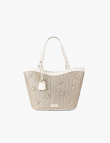 M&S Carvela Raffia Metallic Starfish Tote Bag- Buy online at McGrocer