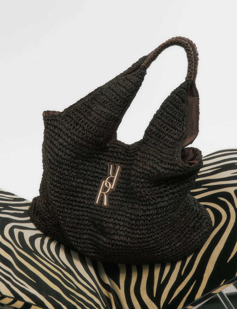 River Island raffia shoulder bag - British product