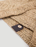 Hush raffia tote bag oversized, UK version