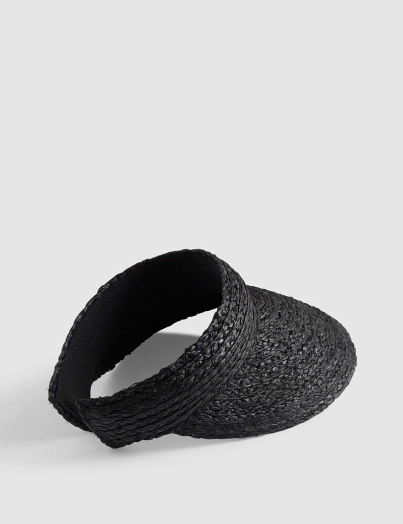Seafolly raffia visor wide brim hat, imported from the UK