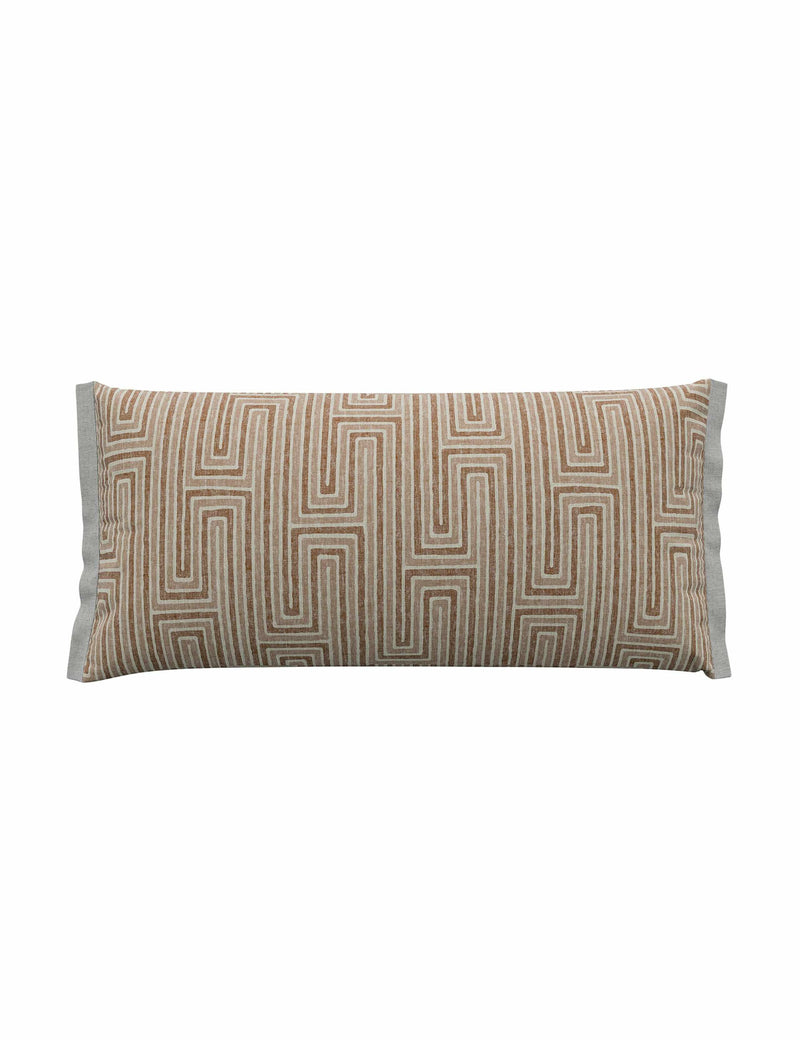 Bedeck of Belfast geometric rectangle cushion 30x70cm, imported from the UK