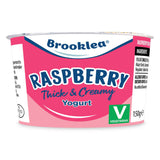 Raspberry flavoured thick and creamy yogurt (British brand)