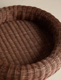 Large round rattan coffee table tray, UK version
