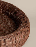 Large round rattan coffee table tray, UK version