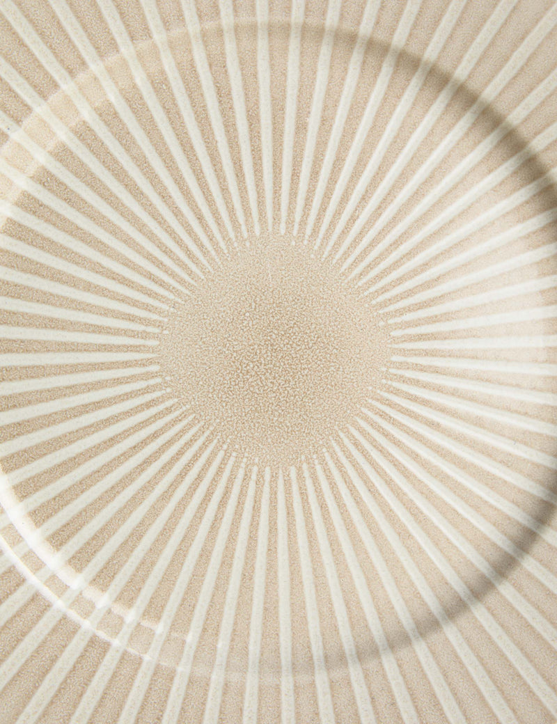 Reactive stripe dinner plate 28 cm, imported from the UK
