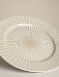 Reactive stripe dinner plate 28 cm, imported from the UK