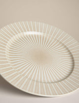 M&S Reactive Stripe Stoneware Dinner Plate 28 cm- Buy online at McGrocer