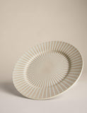 Stoneware side plate reactive stripe 20.3 cm, imported from the UK