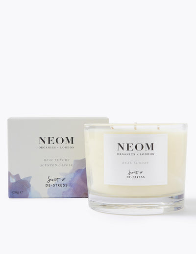 M&S NEOM Real Luxury 3-Wick De-Stress Candle 420g- Buy online at McGrocer