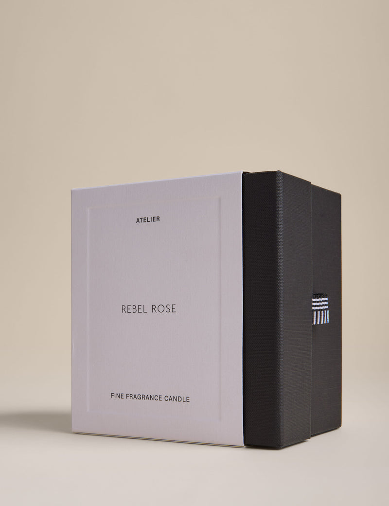 Rebel Rose scented candle floral fragrance, UK version