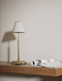 Rechargeable brass table lamp dimmable LED 46.3cm, imported from the UK
