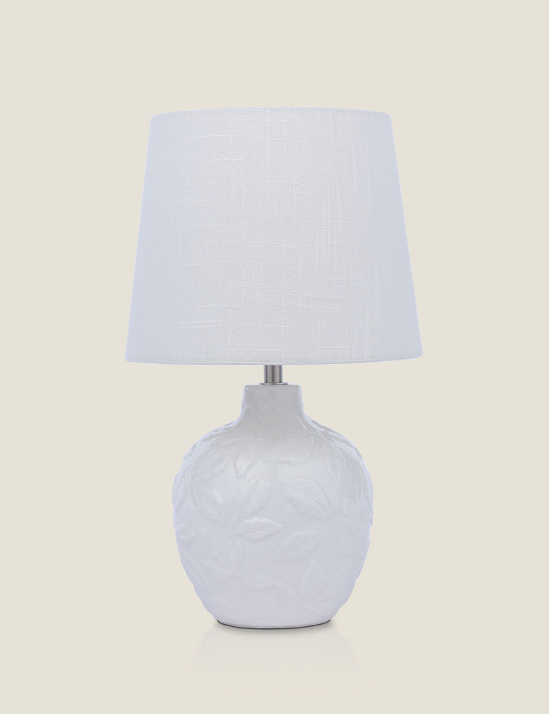 Laura Ashley Redhall ceramic leaf table lamp - British product