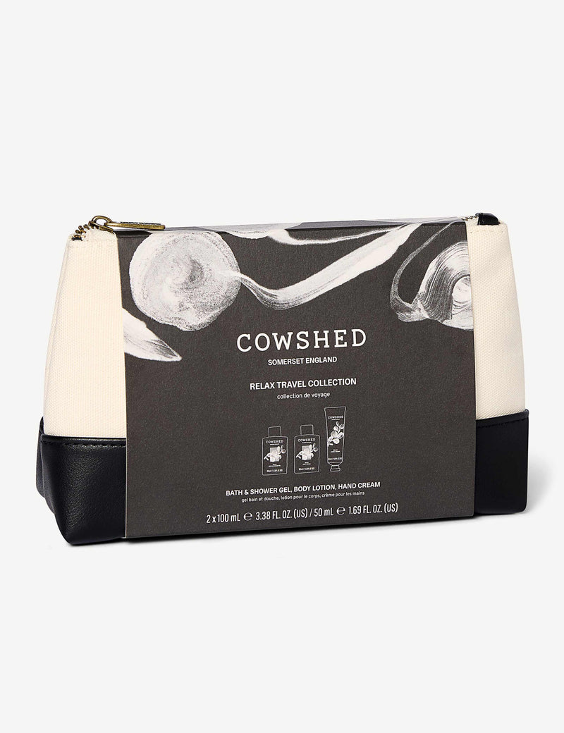 Cowshed Relax travel trio body care gift set - British product