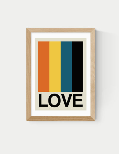 M&S East End Prints Retro Stripe Framed Art Wall Decor- Buy online at McGrocer