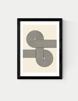 M&S East End Prints Retro Waves Abstract Framed Art- Buy online at McGrocer