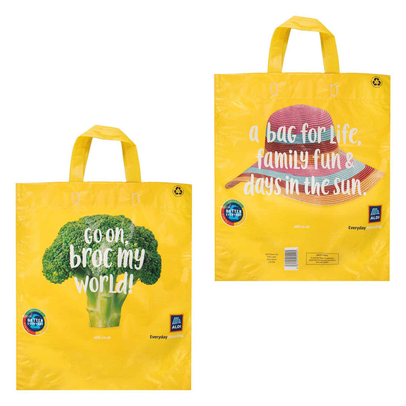 Strong lightweight reusable shopping bag (British brand)
