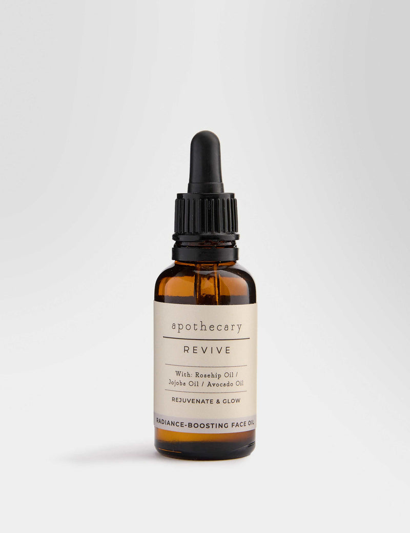 Apothecary Revive facial oil 30ml, imported from the UK