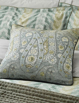 M&S Bedeck of Belfast Reya / Emira Pure Cotton Paisley Cushion 50 x 50 cm- Buy online at McGrocer