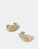 Autograph rhinestone teardrop earrings 24mm - British product