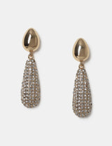 M&S M&S Rhinestone Tear Drop Earrings- Buy online at McGrocer