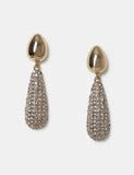 M&S teardrop rhinestone earrings 55mm, UK version