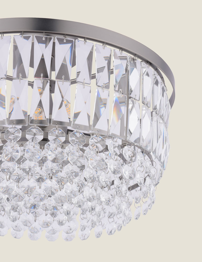 Laura Ashley Rhosill crystal semi flush ceiling light (British brand)
