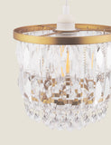 Laura Ashley Rhosill faceted glass pendant light, imported from the UK
