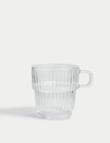 M&S Ribbed Glass Cappuccino Cup- Buy online at McGrocer