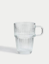 M&S Ribbed Glass Latte Cup- Buy online at McGrocer