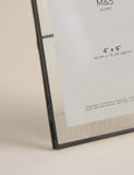 Ribbed glass photo frame 4x6 inch - British product