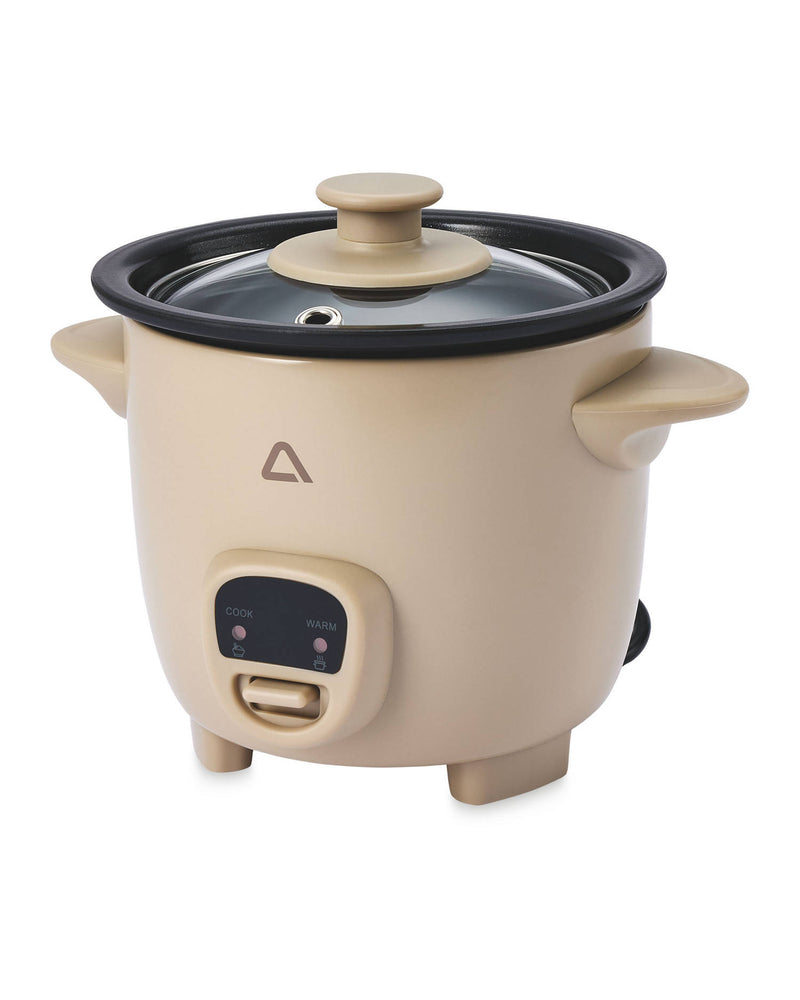 Rice Cooker with Ceramic Nonstick Pot and Glass Lid
