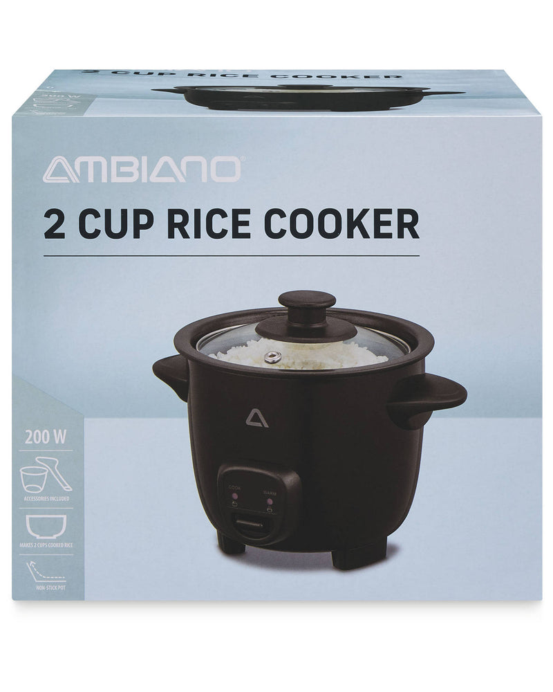 Rice cooker with ceramic nonstick pot and glass lid - British product