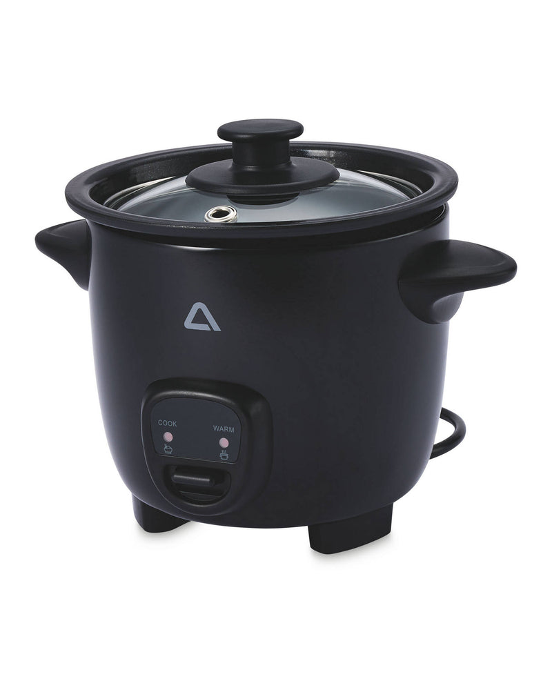 Rice cooker with ceramic nonstick pot and glass lid - British product