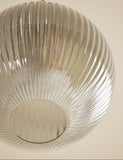 Ridged glass ceiling lamp shade 23.5cm (British brand)