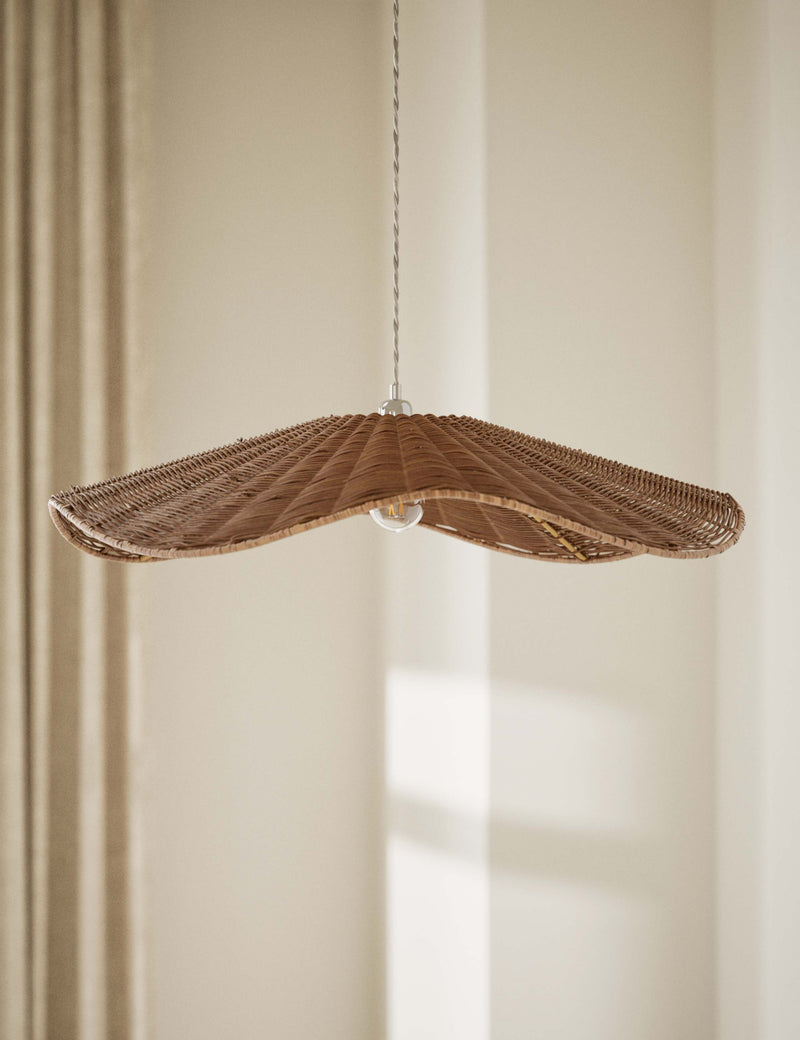 Rocco rattan lamp shade large easy fit (British brand)