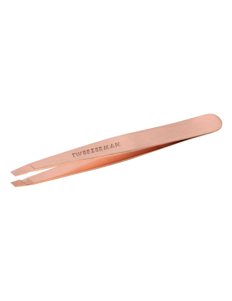 tweezermans Rose Gold Slant Tweezer, imported from the UK