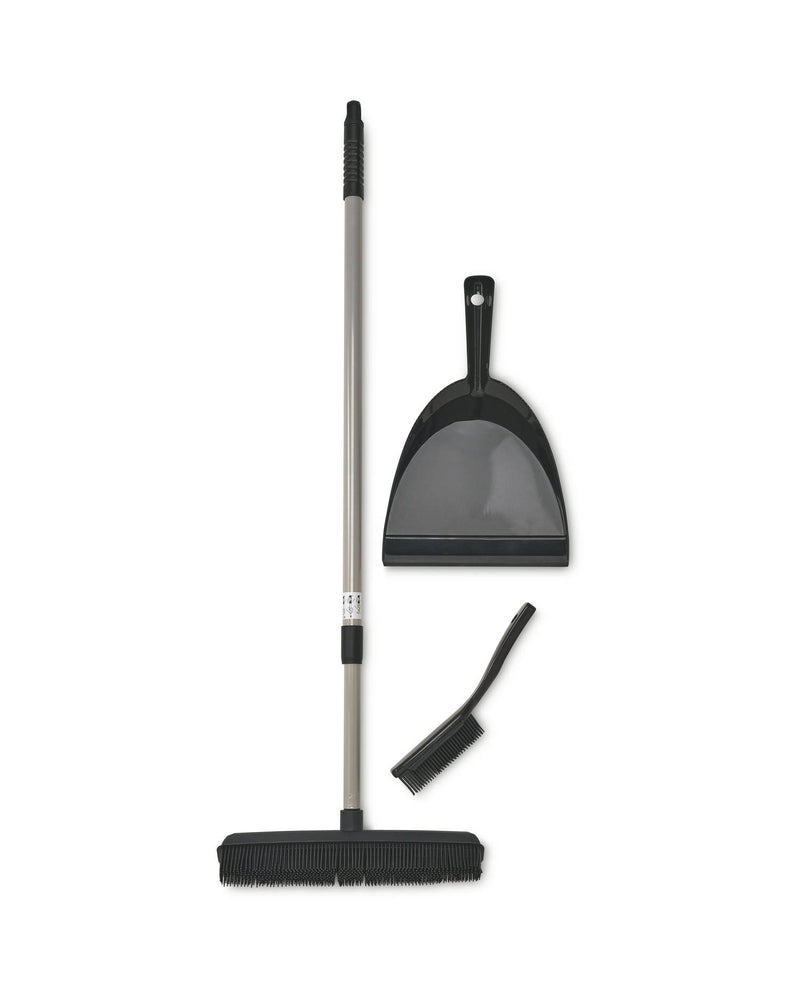 Rubber Broom Set with telescopic handle (British brand)