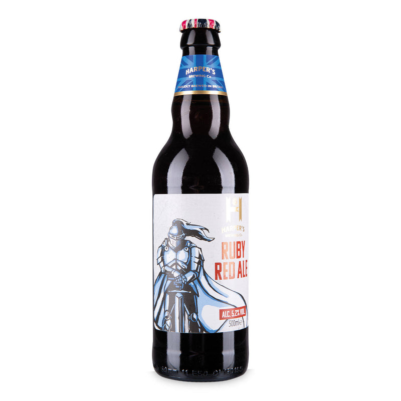 Ruby red ale - a British beer, imported from the UK