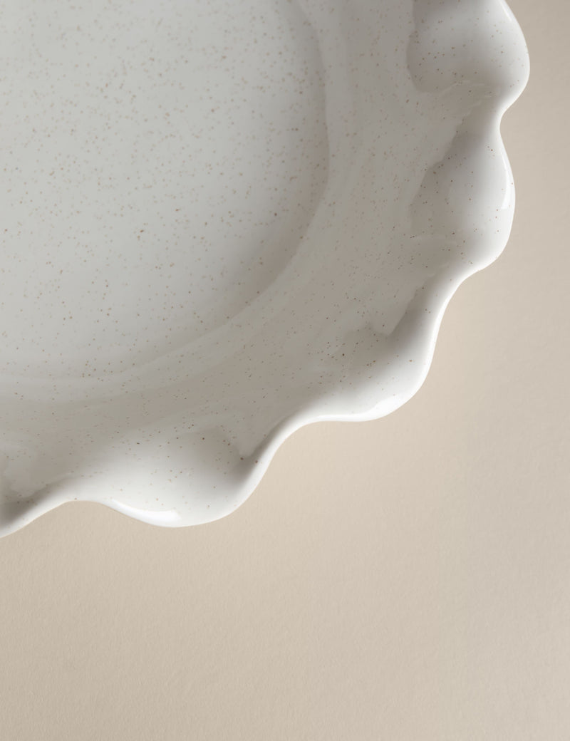 Ruffle serving bowl, imported from the UK